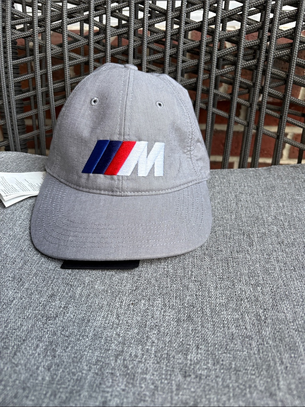 BMW Light Gray Cap with M Tricolor Emblem